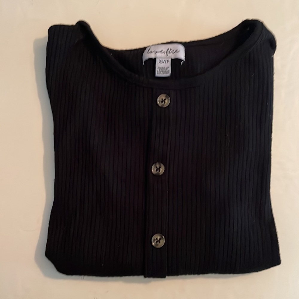 Black Knit Top